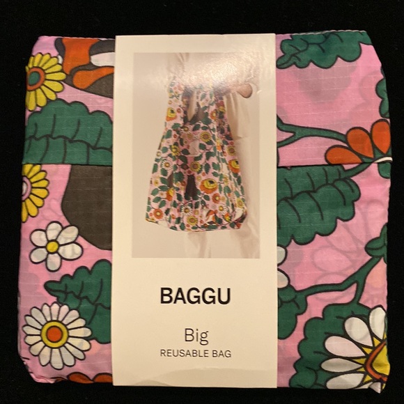 BAGGU Bags Nwt Baggu Daisy Cat Big Reusable Bag Discontinued
